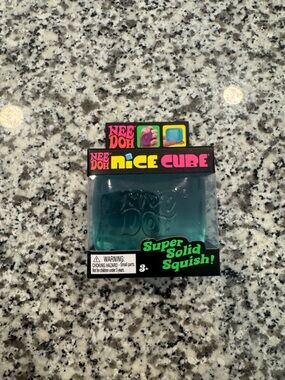 Nee Doh Ice Cube Super Solid Squish - Teal
